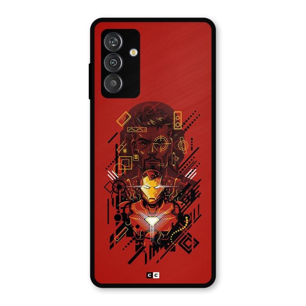 Tony Stark Metal Back Case for Galaxy M13