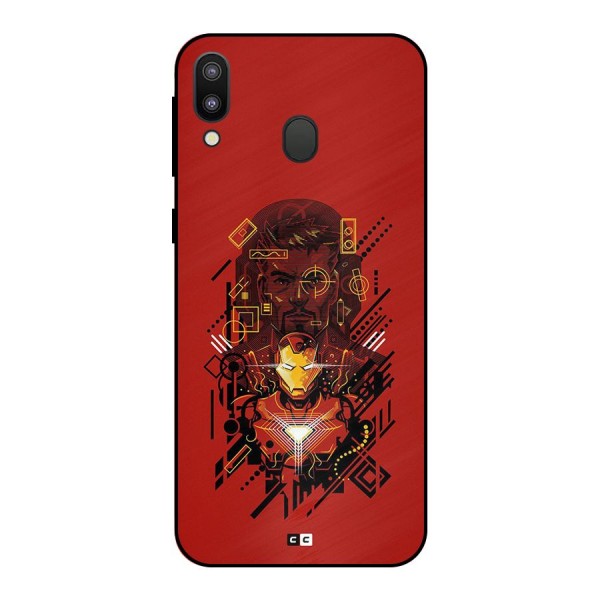 Tony Stark Metal Back Case for Galaxy M20