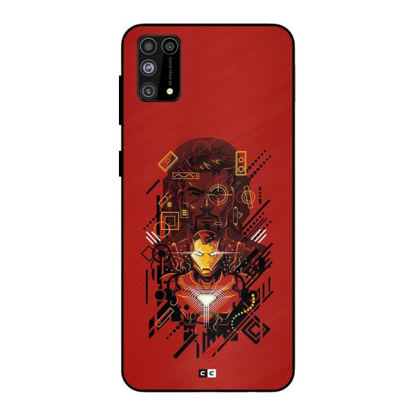 Tony Stark Metal Back Case for Galaxy M31