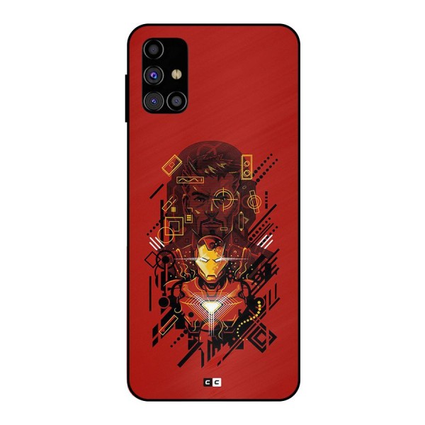 Tony Stark Metal Back Case for Galaxy M31s