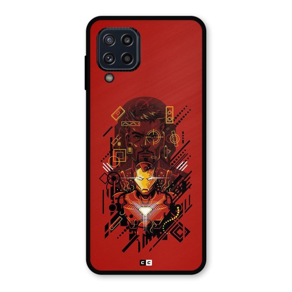 Tony Stark Metal Back Case for Galaxy M32