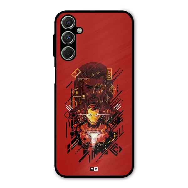 Tony Stark Metal Back Case for Galaxy M34