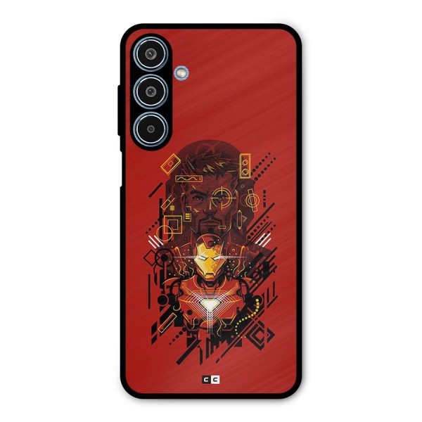 Tony Stark Metal Back Case for Galaxy M35