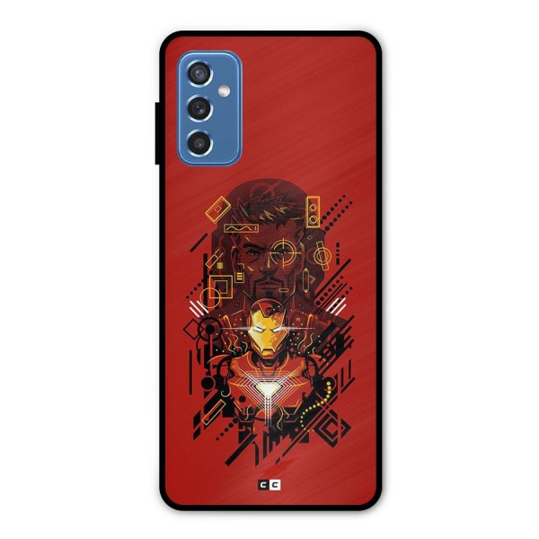 Tony Stark Metal Back Case for Galaxy M52 5G