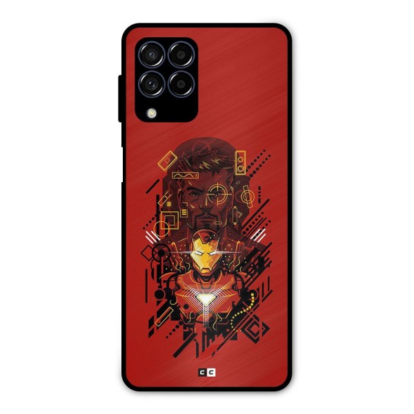 Tony Stark Metal Back Case for Galaxy M53 5G