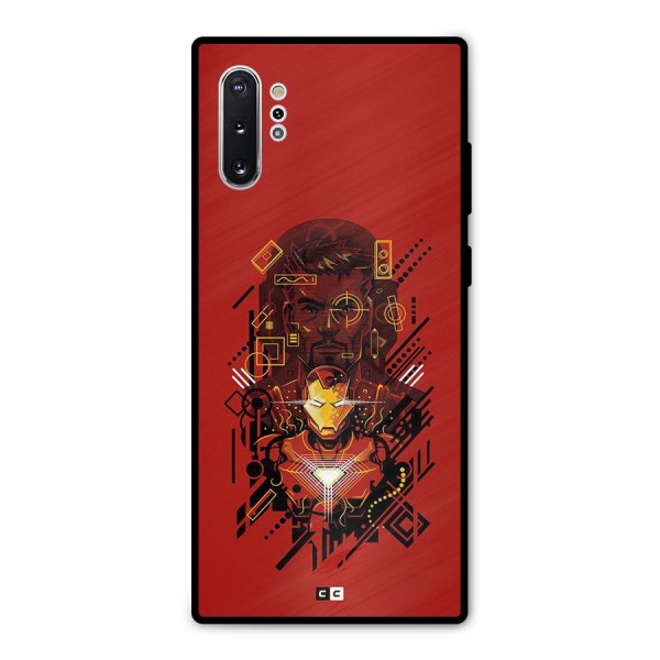 Tony Stark Metal Back Case for Galaxy Note 10 Plus