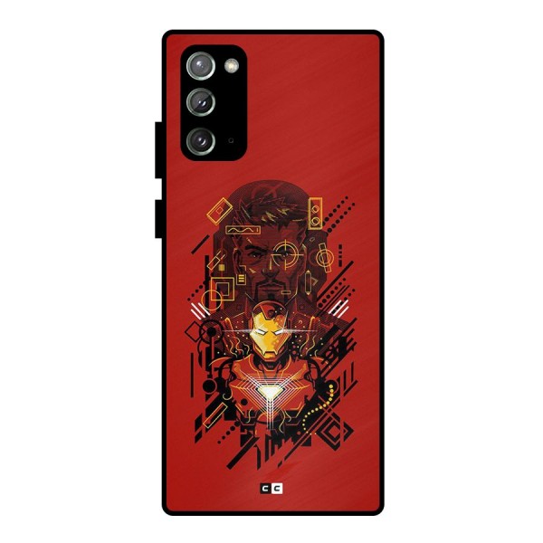 Tony Stark Metal Back Case for Galaxy Note 20