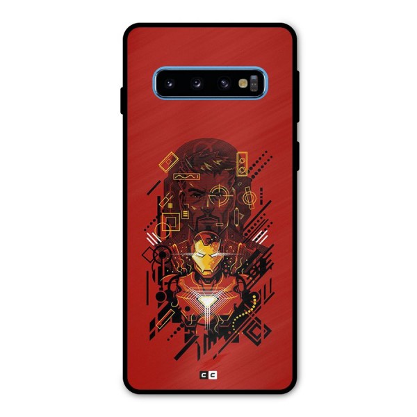 Tony Stark Metal Back Case for Galaxy S10