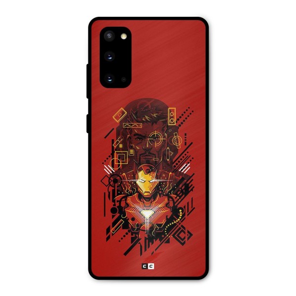 Tony Stark Metal Back Case for Galaxy S20