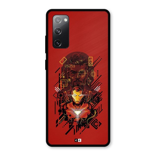 Tony Stark Metal Back Case for Galaxy S20 FE