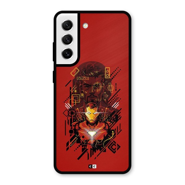 Tony Stark Metal Back Case for Galaxy S21 FE 5G