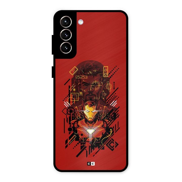 Tony Stark Metal Back Case for Galaxy S21 Plus