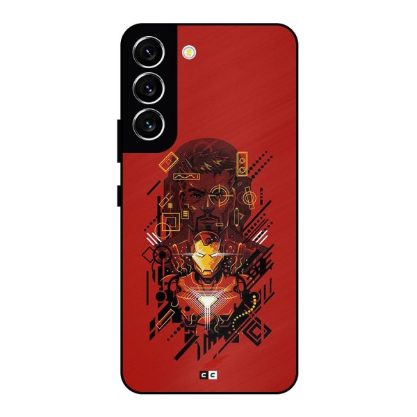 Tony Stark Metal Back Case for Galaxy S22 5G