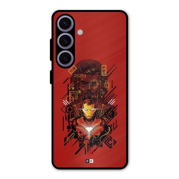 Tony Stark Metal Back Case for Galaxy S24