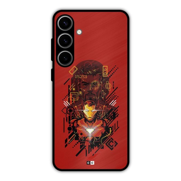 Tony Stark Metal Back Case for Galaxy S24 Plus