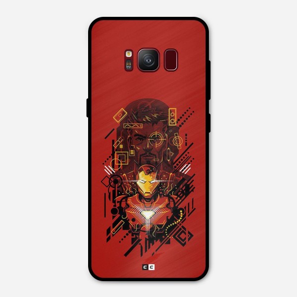 Tony Stark Metal Back Case for Galaxy S8