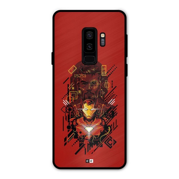 Tony Stark Metal Back Case for Galaxy S9 Plus