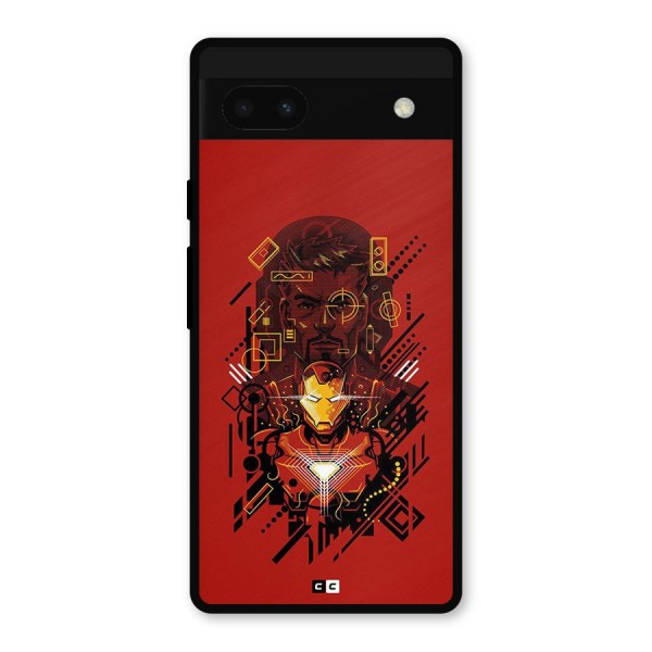 Tony Stark Metal Back Case for Google Pixel 6a