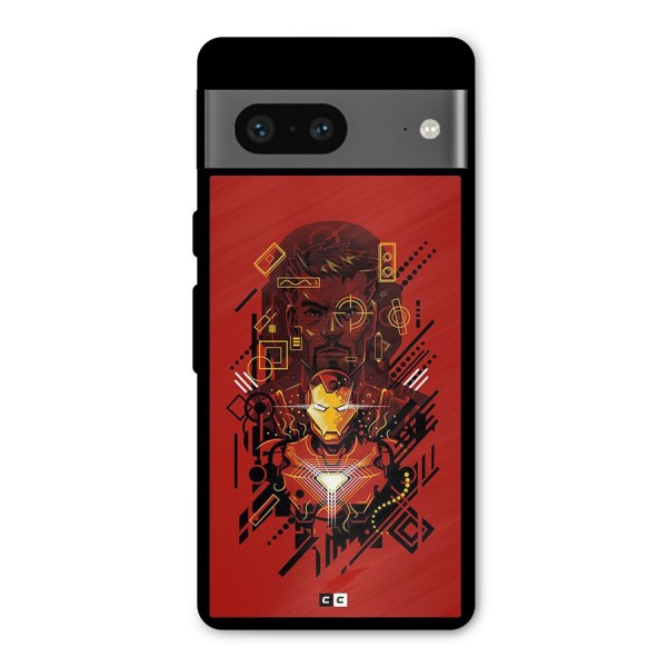 Tony Stark Metal Back Case for Google Pixel 7