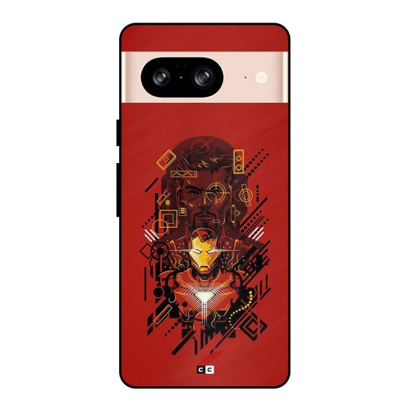 Tony Stark Metal Back Case for Google Pixel 8