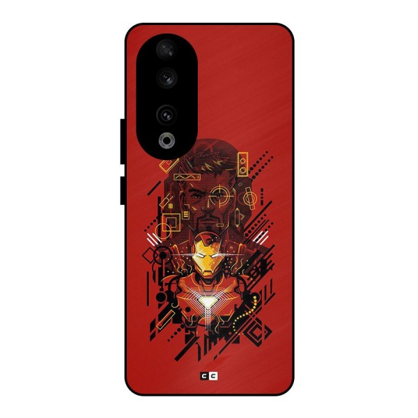 Tony Stark Metal Back Case for Honor 90