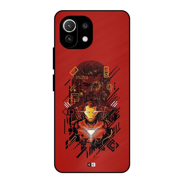 Tony Stark Metal Back Case for Mi 11 Lite