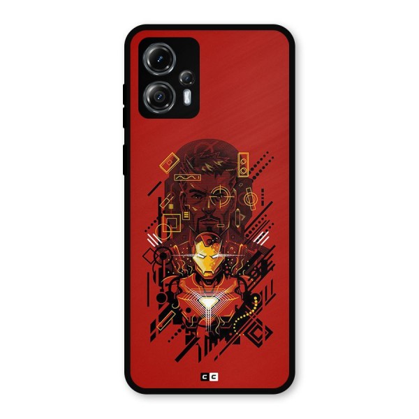 Tony Stark Metal Back Case for Moto G13