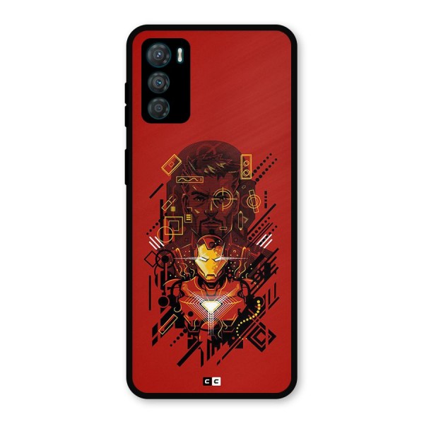 Tony Stark Metal Back Case for Moto G42