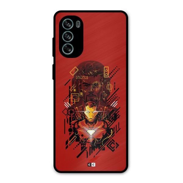 Tony Stark Metal Back Case for Moto G62