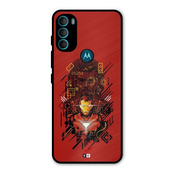 Tony Stark Metal Back Case for Moto G71 5G