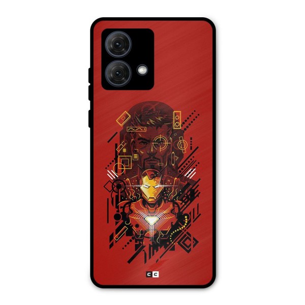 Tony Stark Metal Back Case for Moto G84