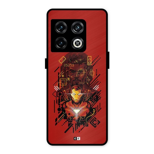 Tony Stark Metal Back Case for OnePlus 10 Pro 5G