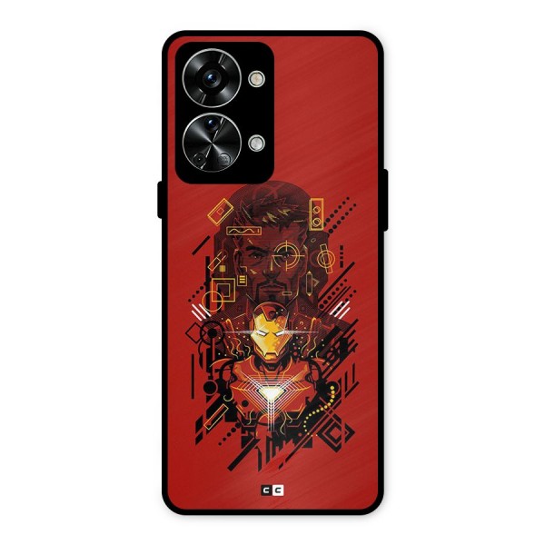 Tony Stark Metal Back Case for OnePlus Nord 2T