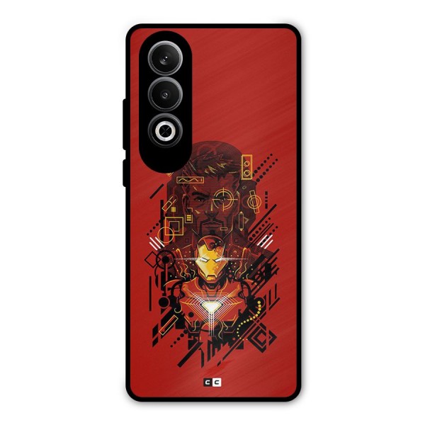 Tony Stark Metal Back Case for OnePlus Nord CE4