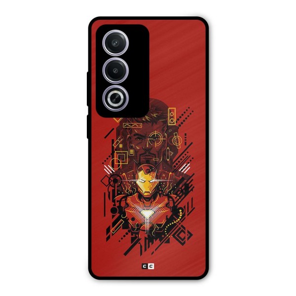 Tony Stark Metal Back Case for Oppo A3 Pro