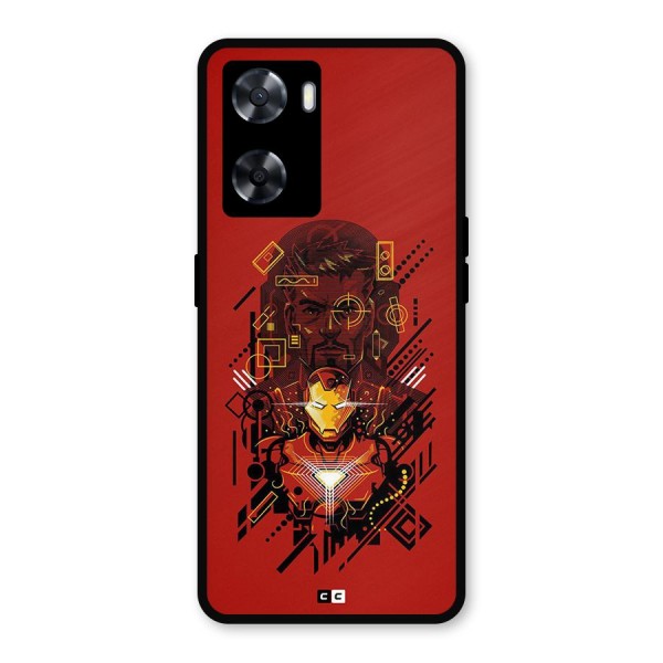 Tony Stark Metal Back Case for Oppo A77