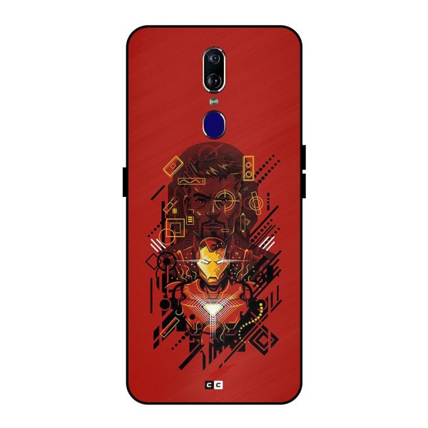 Tony Stark Metal Back Case for Oppo F11