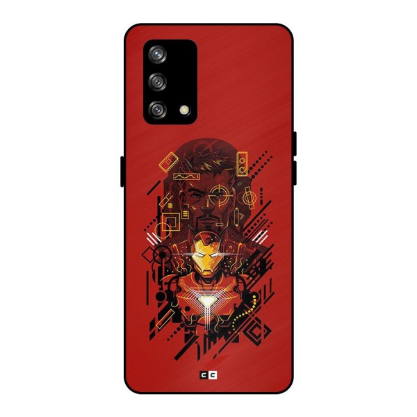 Tony Stark Metal Back Case for Oppo F19