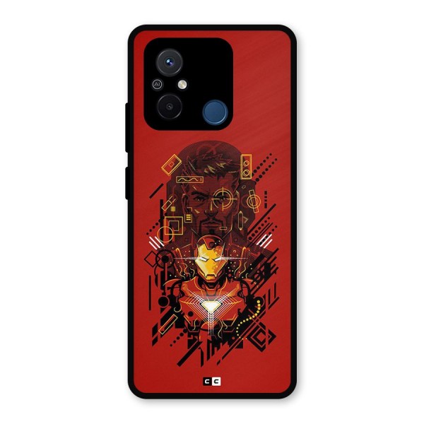 Tony Stark Metal Back Case for Poco C55