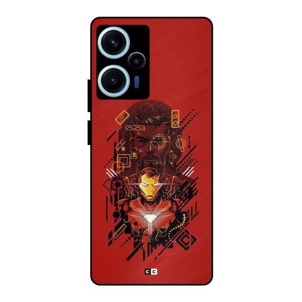 Tony Stark Metal Back Case for Poco F5