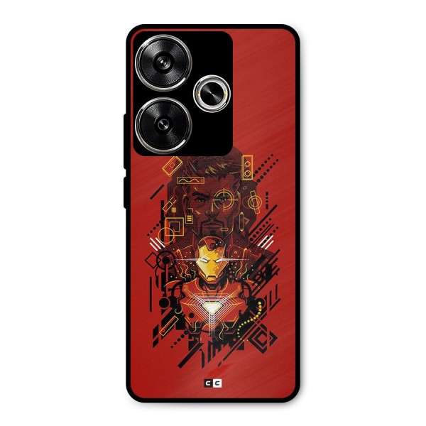 Tony Stark Metal Back Case for Poco F6