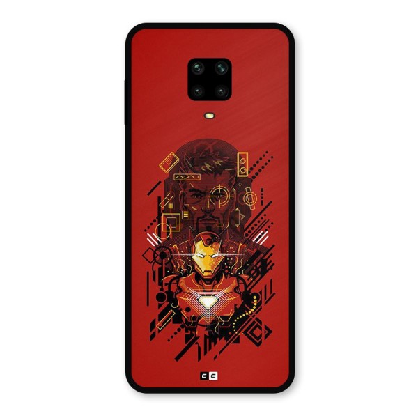 Tony Stark Metal Back Case for Poco M2