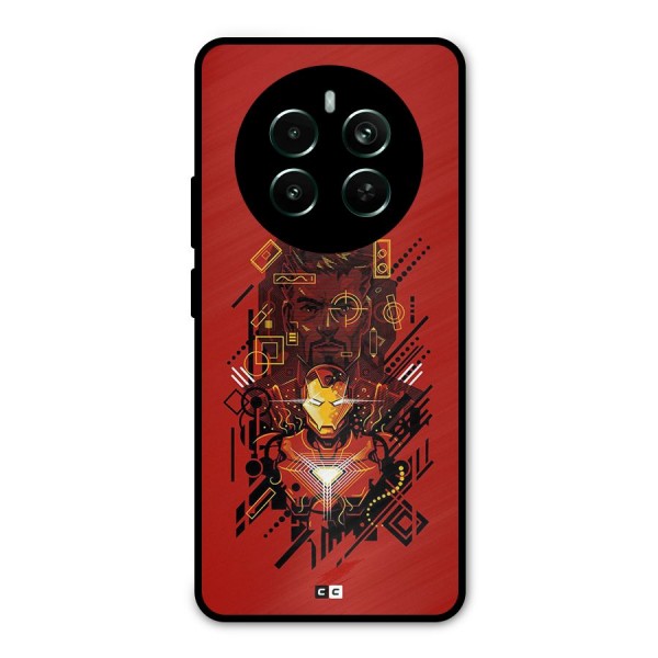 Tony Stark Metal Back Case for Realme 12 Pro Plus