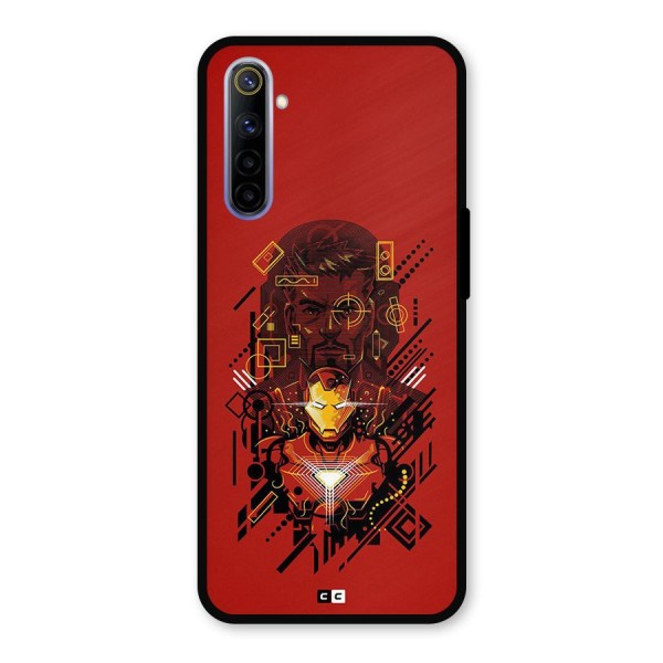 Tony Stark Metal Back Case for Realme 6