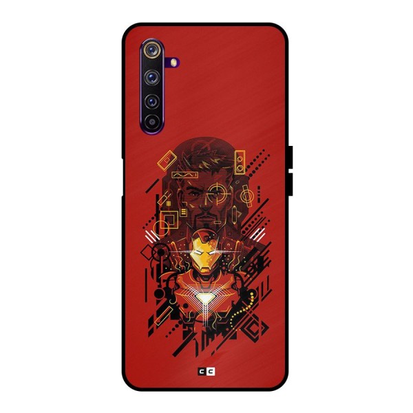 Tony Stark Metal Back Case for Realme 6 Pro