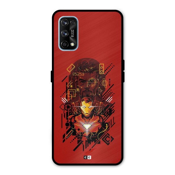 Tony Stark Metal Back Case for Realme 7 Pro