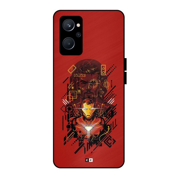 Tony Stark Metal Back Case for Realme 9i 5G