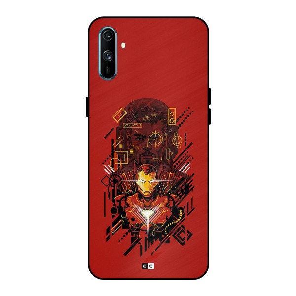 Tony Stark Metal Back Case for Realme C3