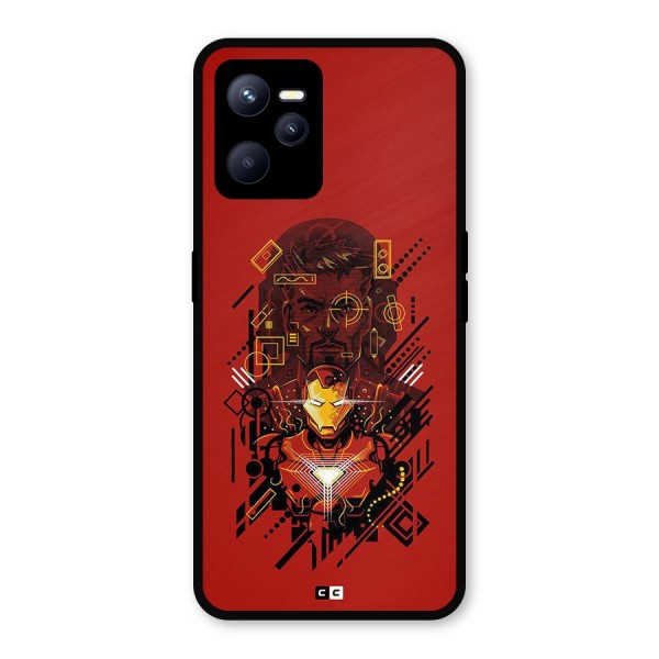 Tony Stark Metal Back Case for Realme C35