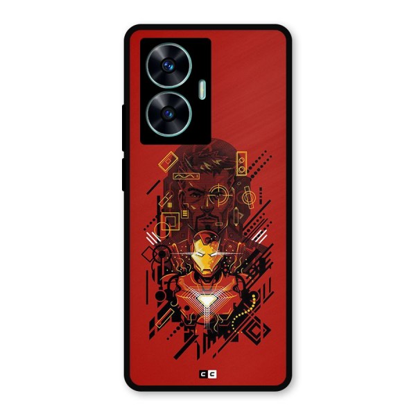 Tony Stark Metal Back Case for Realme C55